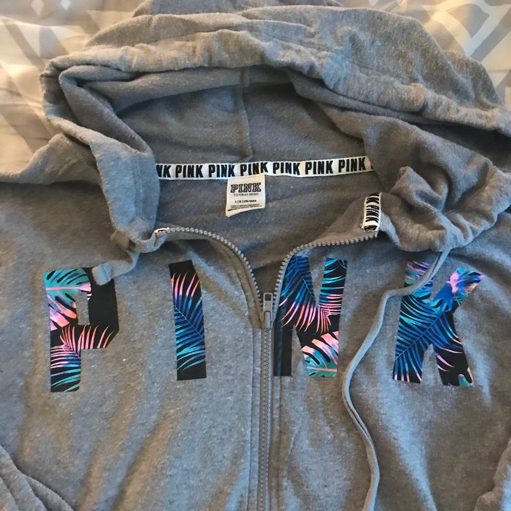 Comfortable zip up Pink hoodie